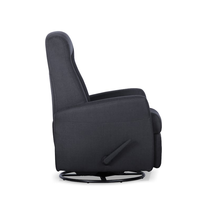 Burren Handle Manual Glider Swivel Recliner (Swiveling 360 Degrees