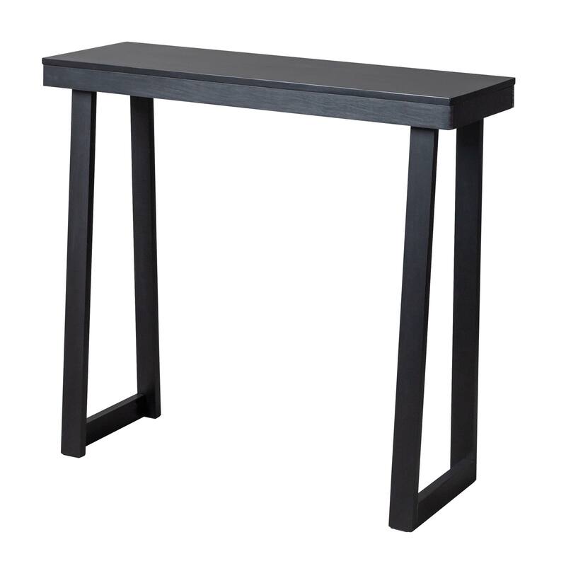 Narrow Solid Pine Wood Entryway Console Table for Small Space Living Room Furniture Decor