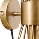 preview thumbnail 9 of 10, Ewan River of Goods Gold Metal Indoor Wall Sconce - 6.5" x 5.5" x 16.5"