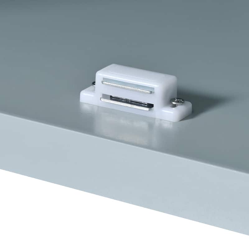 Roomfitters Kitchen Island with Foldable Counter Top, Kitchen Storage Cart with Slide-Out Shelf, Towel Rack and Drawer