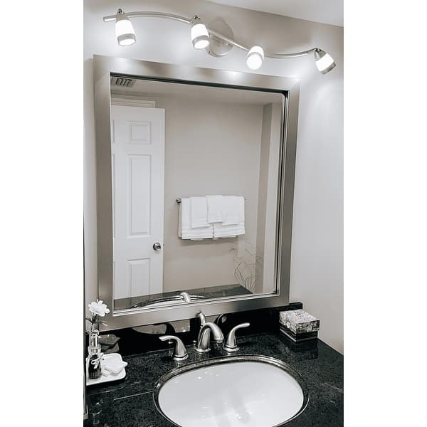 slide 2 of 48, Meade Silver Framed Wall Mirror