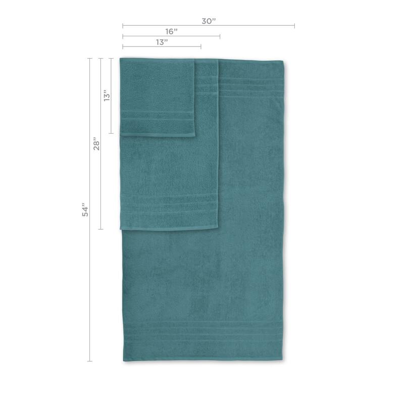 Martex Ultimate Performance Cotton Low-Lint Soft Absorbent Towel Set