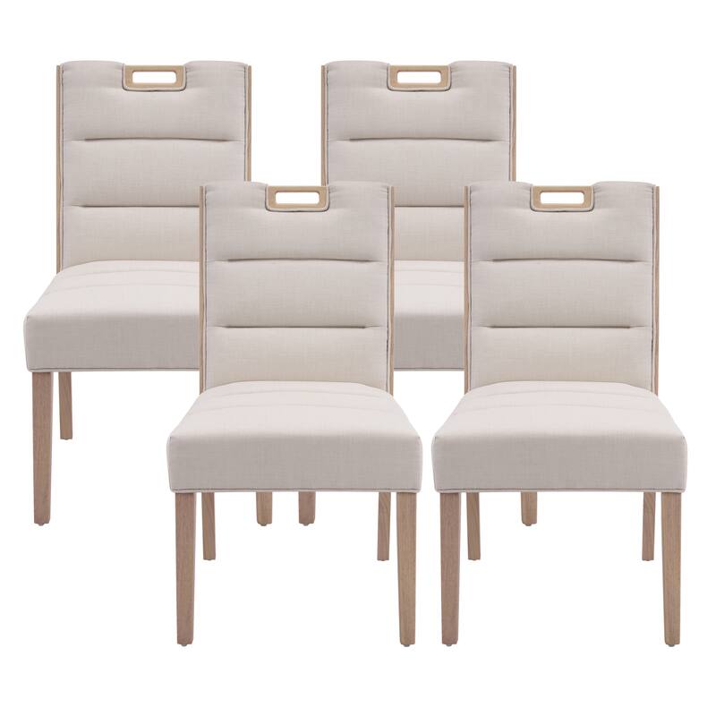 Christopher Knight Home - Modern Wooden Upholstered Dining Chair Set