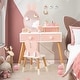 preview thumbnail 3 of 18, Gymax Kid Vanity Set Makeup Table Stool with Drawer Shelf Wood Leg