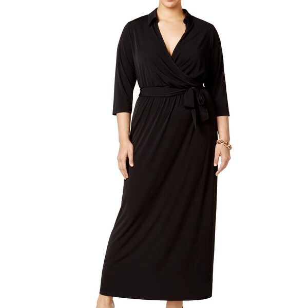 plus maxi shirt dress