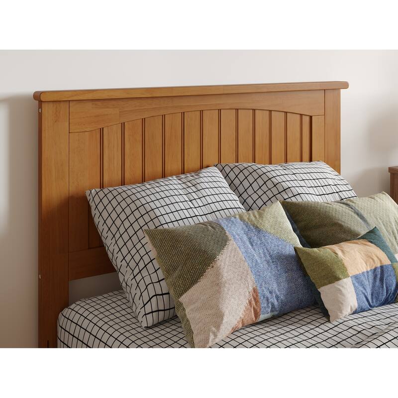 Malta Platform Bed with Panel Footboard and Twin XL Trundle