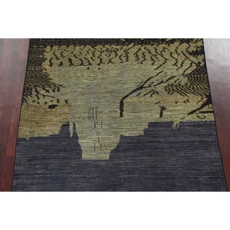 Abstract Design Gabbeh Persian Wool Area Rug Handmade Bedroom Carpet - 5'6" x 8'0"