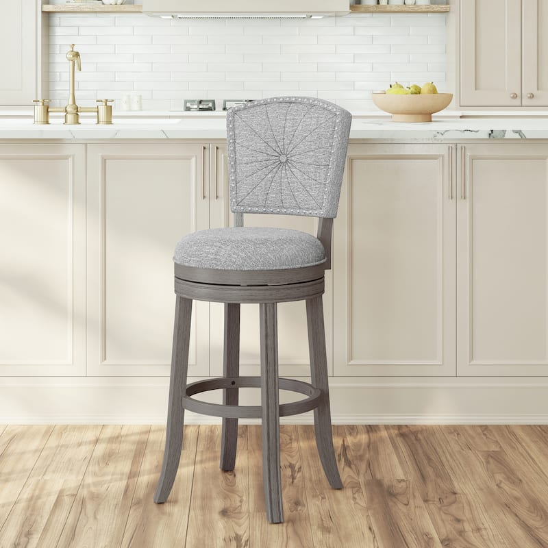 Hillsdale Santa Clara II Swivel Stool, Antique Gray