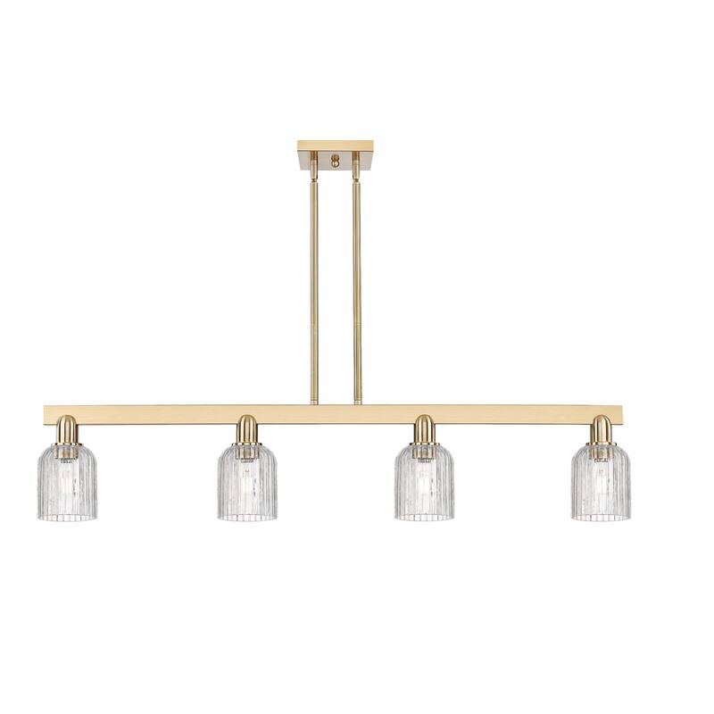 Innovations Lighting 716-4I-10-48 Bridal Veil Linear Bridal Veil 4 - Champagne Bronze / Clear