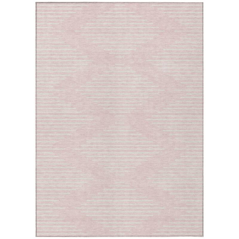 HomeRoots Geometric Transitional Rectangle Outdoor Rug