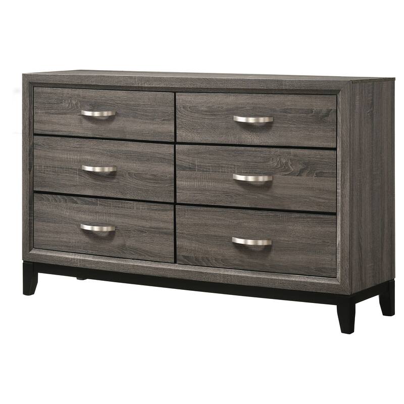 Cabrillo Grey Oak 6-drawer Dresser