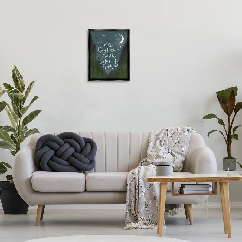 Stupell Rest Our Souls Under Stars Framed Floater Canvas Wall Art Design By Mandy Ford Art + Illustration