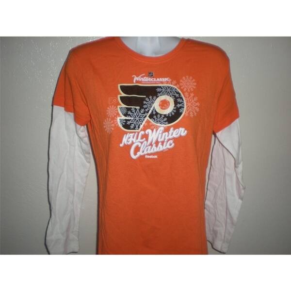 Shop Minor Flaw Nhl Philadelphia Flyers Winter Classic Youth Medium 10 12 Shirt Overstock 23069690