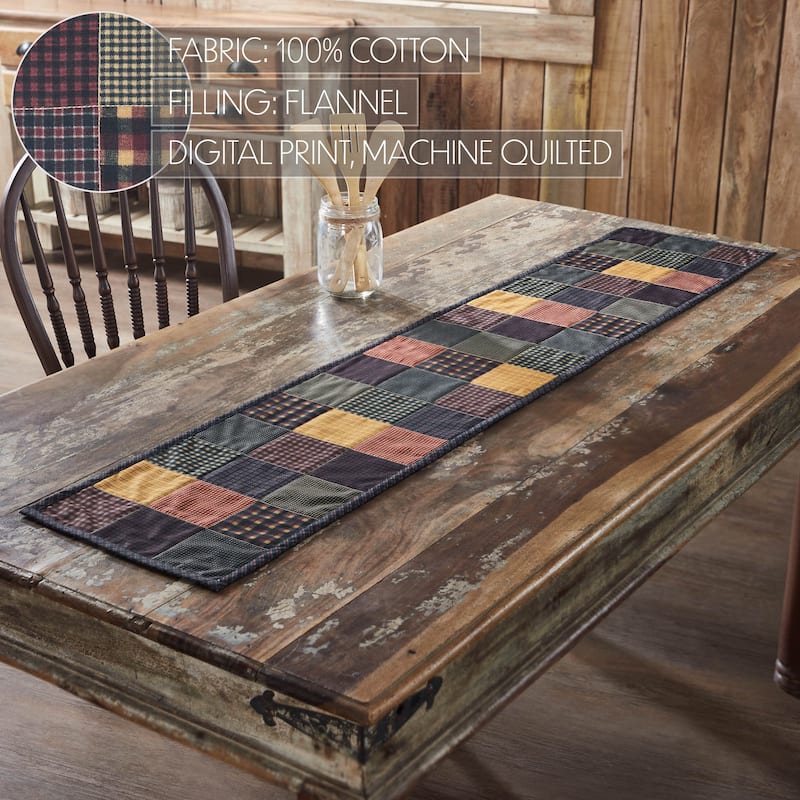 Heritage Farms Quilted Runner 12x36 - 12x60 - Blue