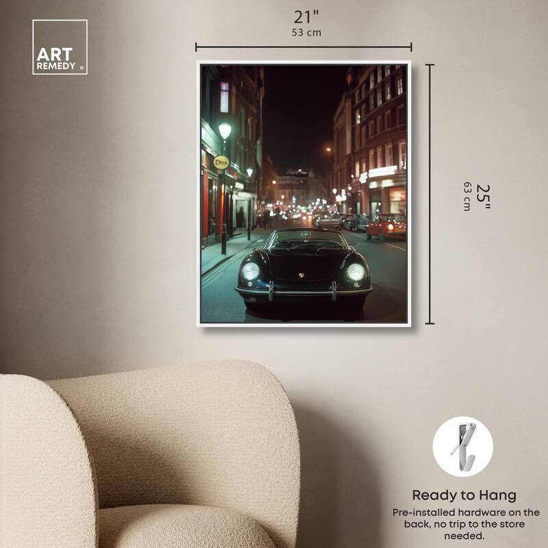 Night Roadster Canvas by Art Remedy