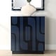 preview thumbnail 5 of 3, Uttermost 24473 Valeria 30" Wide MDF Accent Cabinet with Two Shelves - Blue