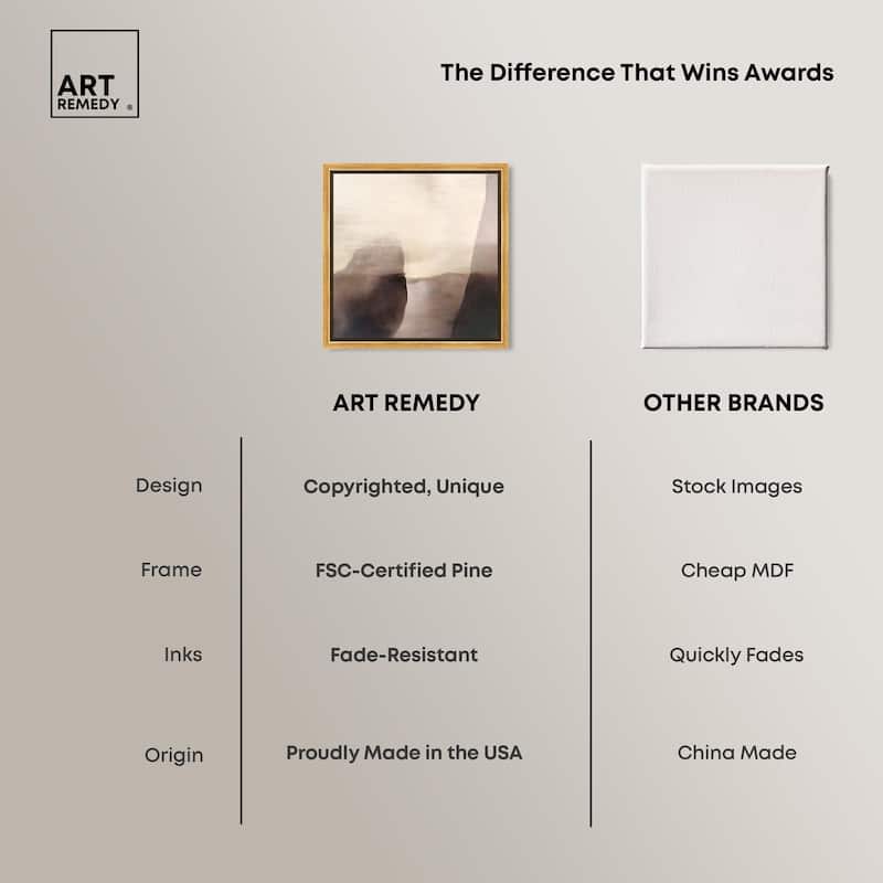 Pale Taupe II Canvas by Art Remedy