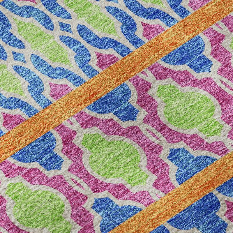 Premium Washable Super Soft Boho Stripes Mayfield Rug