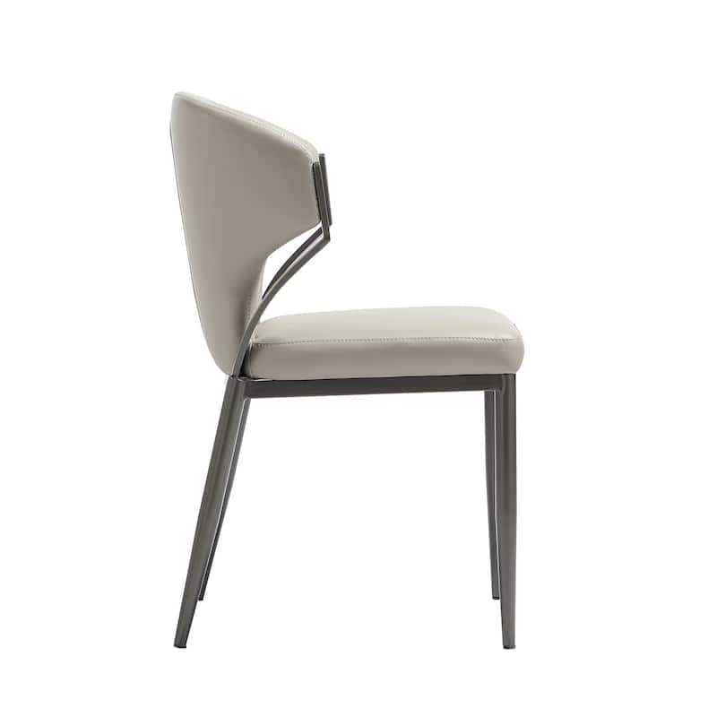 Manhattan Comfort Kirsten Camel Leatherette Dining Chair