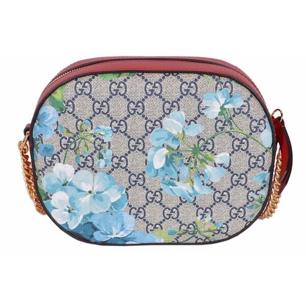 gucci floral bag blue