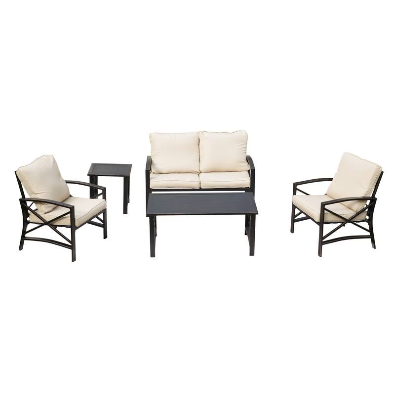 PATIO FESTIVAL 4-Person Outdoor Conversation Set with Cushions