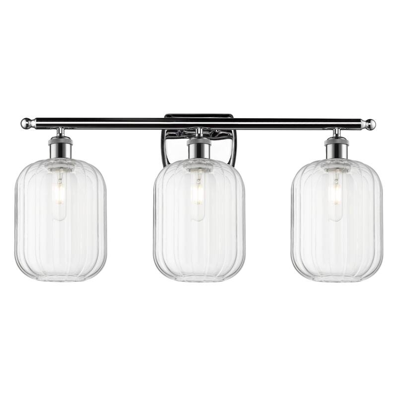 Innovations Lighting Endless Possibilities Ballston - Preston - 3 Light 27" Jar Shade Bath Vanity Light - Clear/Polished Chrome