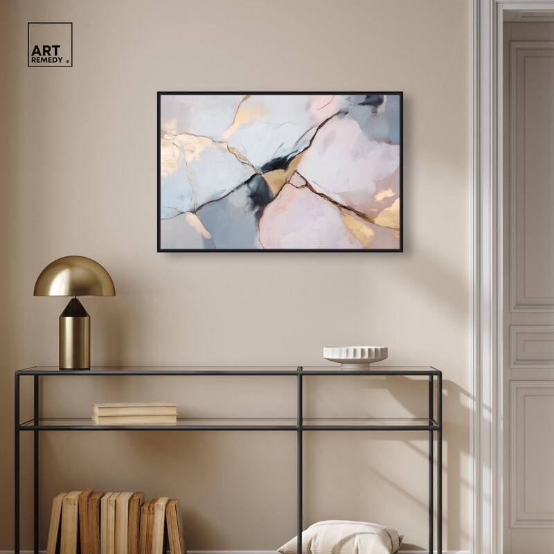 Gilded Veins Canvas by Art Remedy