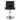 Leather Round Iron Base Heightened Small Oil Pump Barber Chair Black