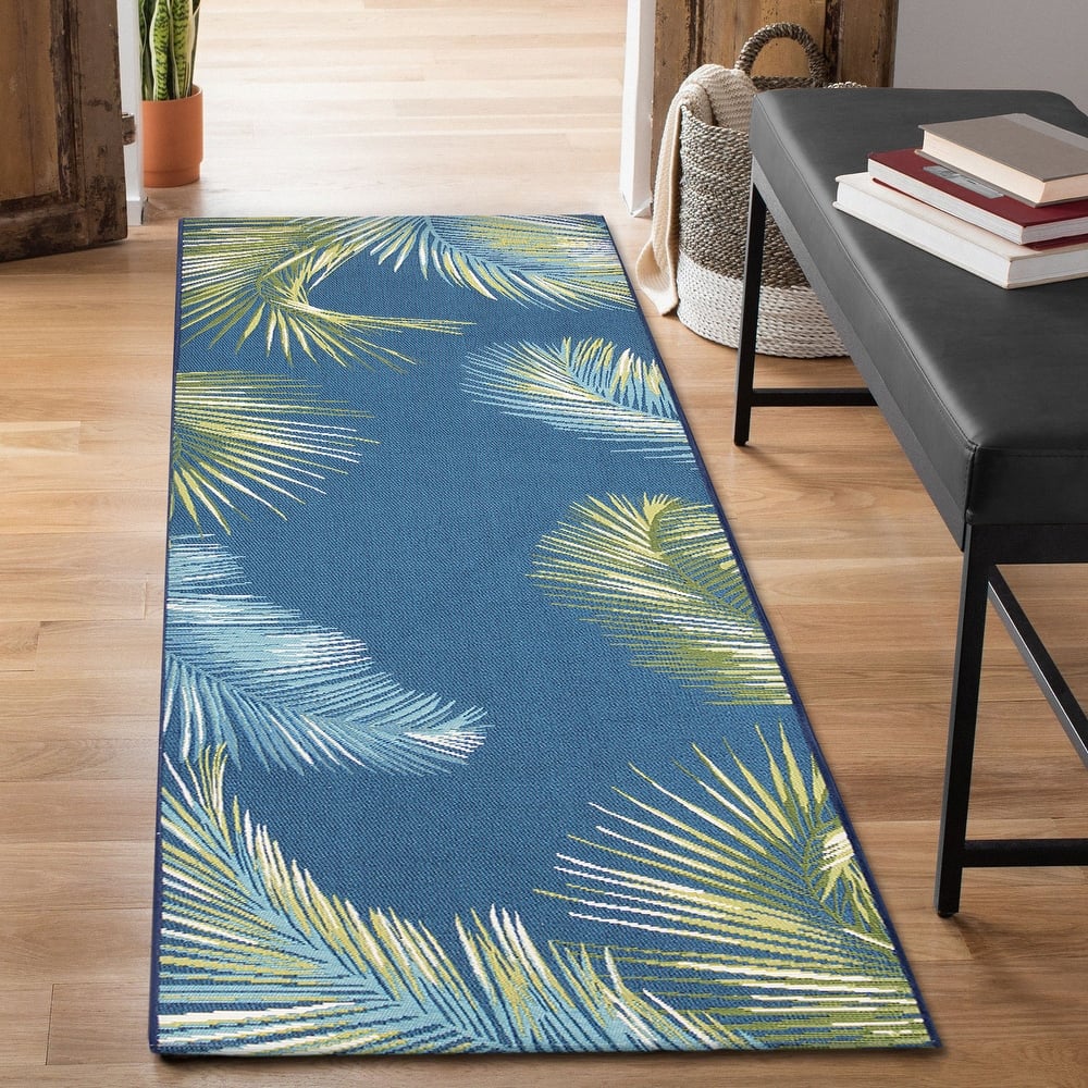Liora Manne Marina Palm Border Indoor/Outdoor Rug