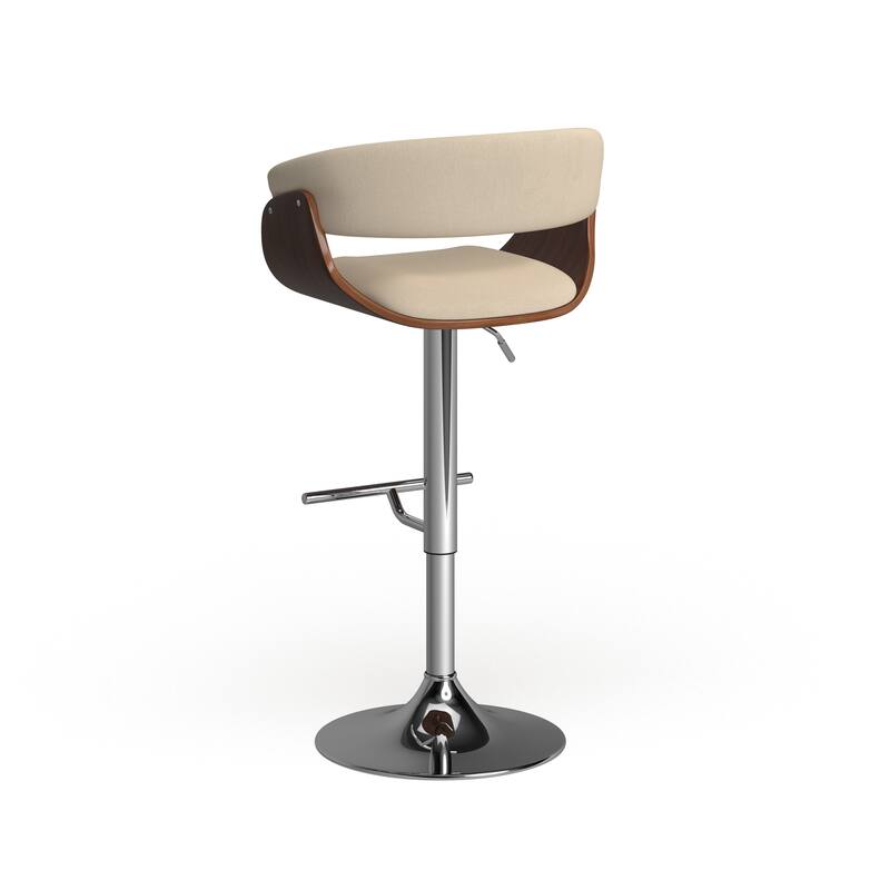 Carson Carrington Samantha Vintage Mid-century Modern Wood Adjustable Bar Stool