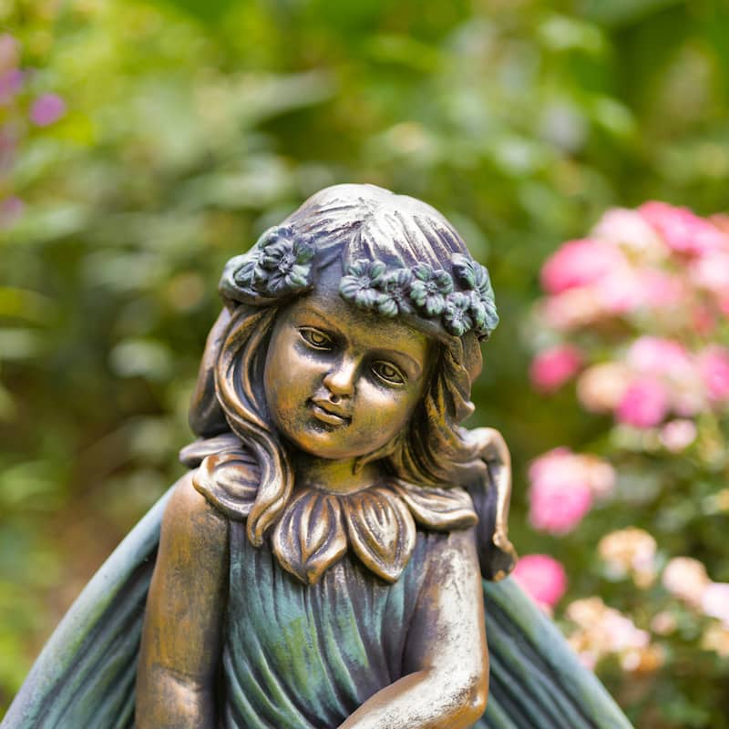 25.5" Tall Sitting Fairy "Iris"
