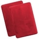 preview thumbnail 48 of 153, Empyrean Ultra Soft Plush Bathroom Rug - Non-Slip, Velvet, Memory Foam Bath Mat - Set of 2 Set of 2 (20x32) - Burgundy Red