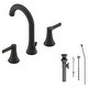 preview thumbnail 5 of 15, Fontaine Varenne 8 in. Widespread Modern Bathroom Faucet