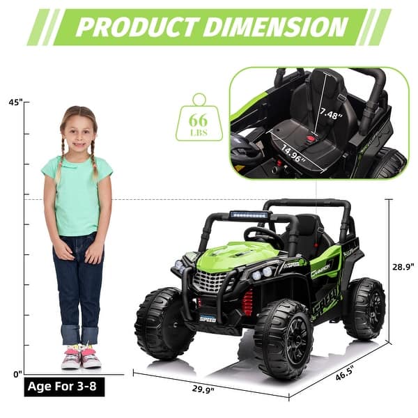 12V Kids Ride On Utv Truck Car w/Parent Remote Control
