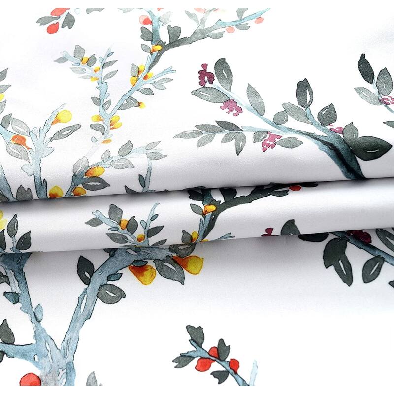 DriftAway Jasmine Watercolor Flower Curtain Panel