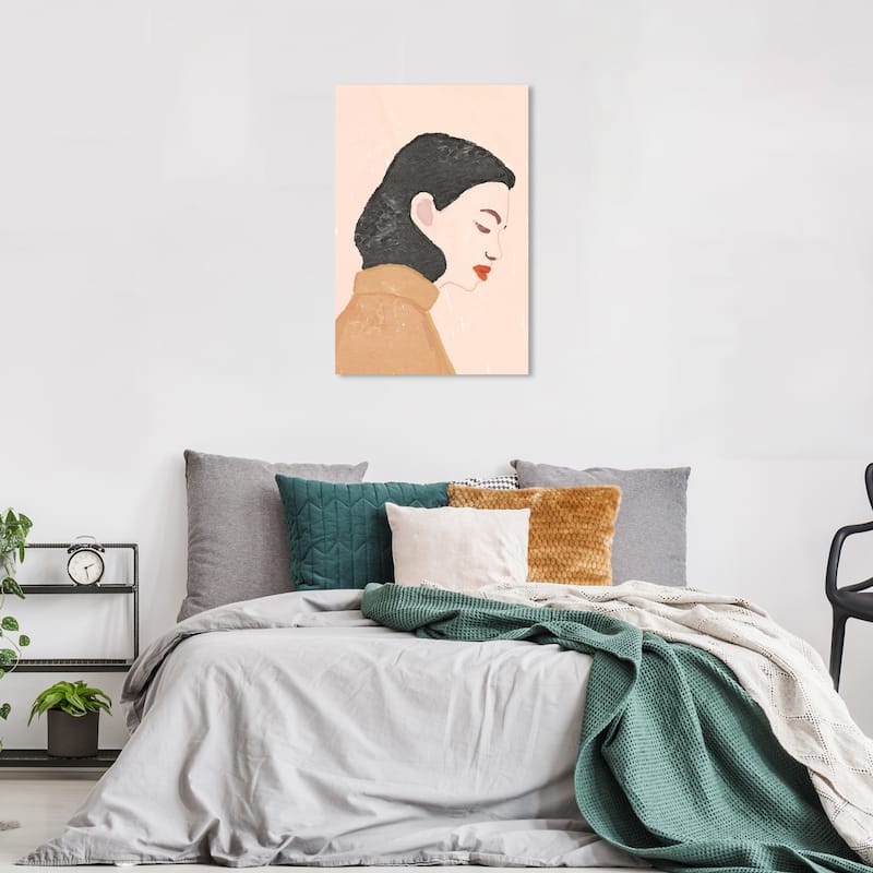 Wynwood Studio Canvas Fashion and Glam Calm Please Brown and Light Brown Modern & Contemporary Wall Art Canvas Print - 36 x 24