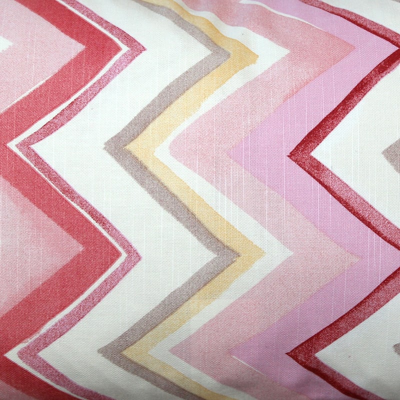 Pillow Decor Pacifico Stripes Pink Throw Pillow 12X20