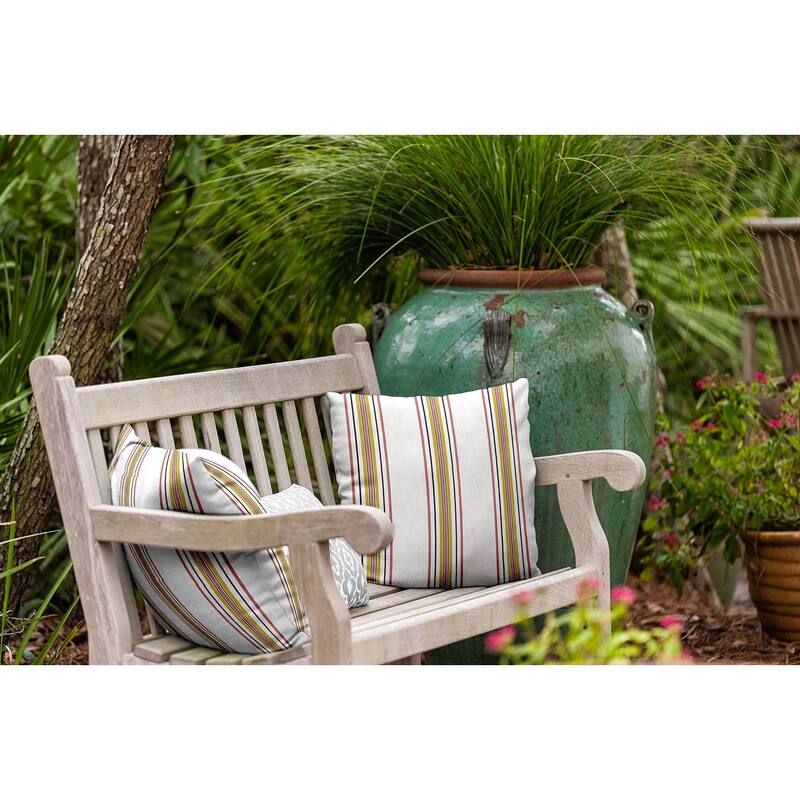 Smart Stripes Indoor/Outdoor Throw Pillow