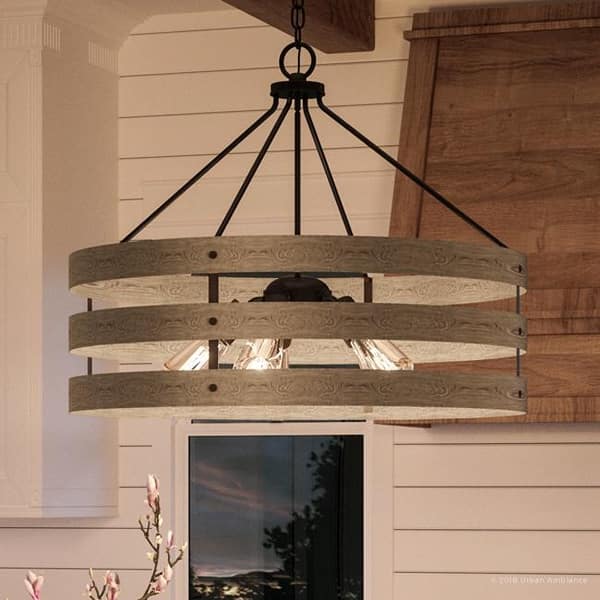 Shop Luxury Modern Farmhouse Pendant Light 22 75 H X 27 75 W