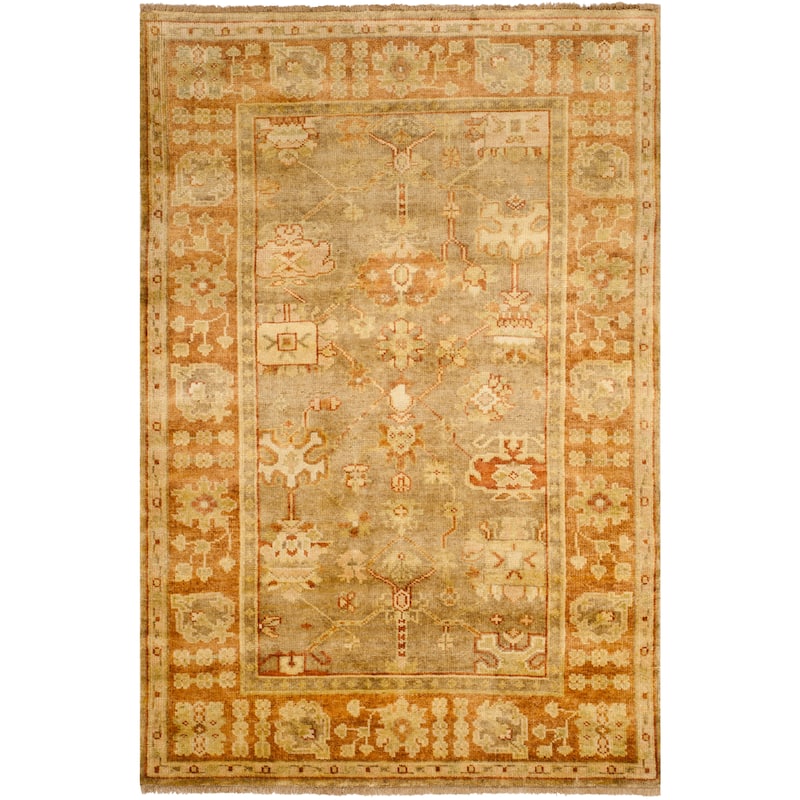 SAFAVIEH Couture Hand-knotted Oushak Shefkie Traditional Oriental Wool Rug