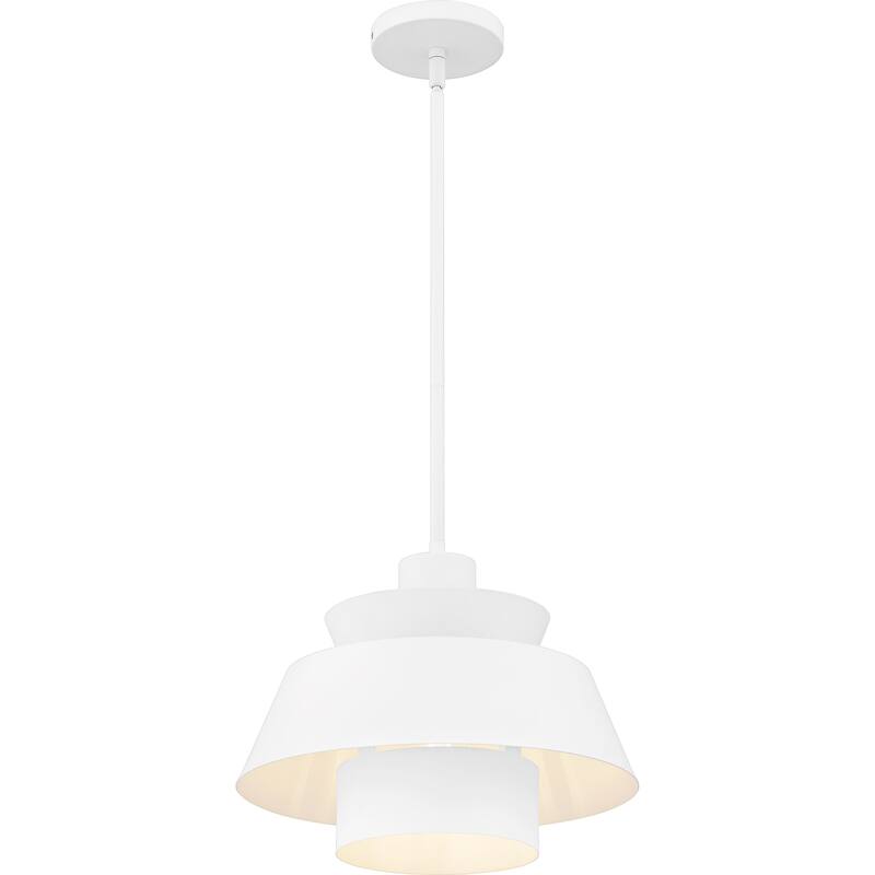 Lumi 1-Light Matte White Pendant