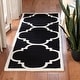 preview thumbnail 29 of 112, SAFAVIEH Handmade Chatham Vicie Modern Wool Rug 2'3" x 7' Runner - Black/Ivory - Runner