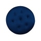 preview thumbnail 66 of 90, Yolanda Performance Fabric 25" Tufted Round Footstool Ottoman with Rope Fringe