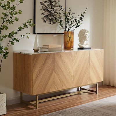 Roomfitters Media Console Cabinet/TV Stand/Side board up to 60" - 58 inches