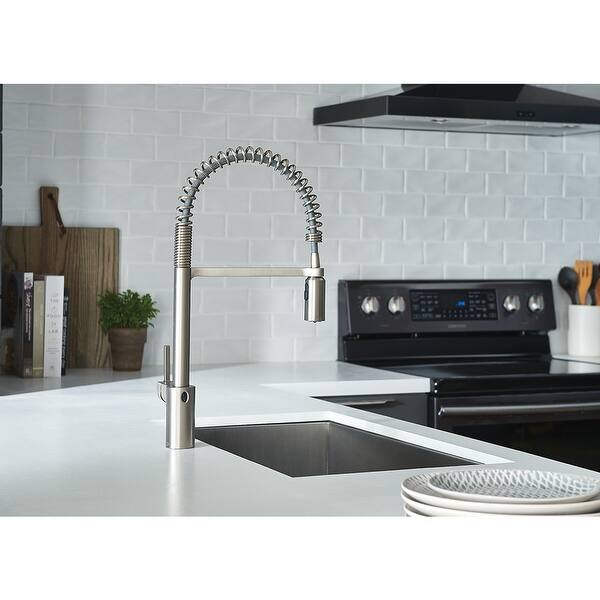 Shop Moen Align Motionsense Wave Pulldown Kitchen Faucet 5923ewsrs Spot Resist Stainless Overstock 24142988