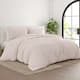 Soft Essentials Rugged Stripes Ultra Soft Oversized 3-piece Duvet Cover Set - Blush - King - Cal King