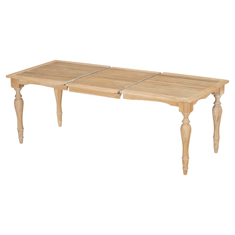 82.7 inch Extendable Dining Table with 23.6 inch Removable Leaf