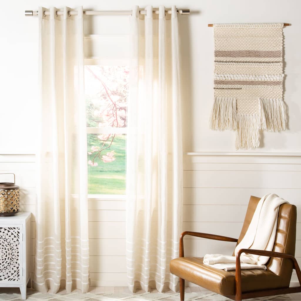 SAFAVIEH xaviera Semi-Sheer Window Curtain Panel