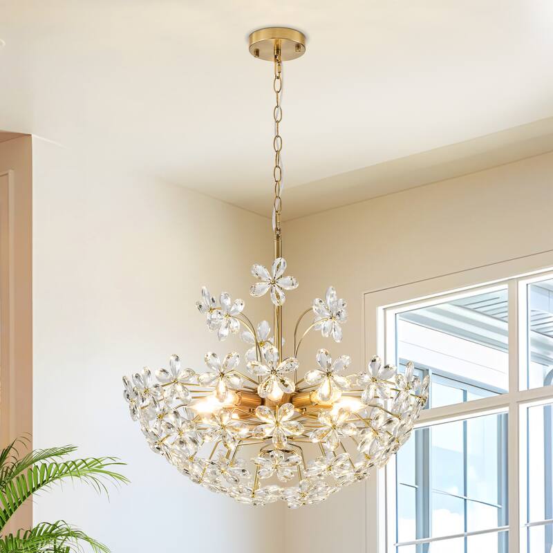 Starsky 8-Light Sputnik Unique / Statement Crystal Chandelier