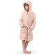 preview thumbnail 25 of 43, Comfy Cubs Muslin Bath Robe for Kids 100% Cotton, 4-Layer Absorbent Muslin Fabric 6 - 7 Years - Blush